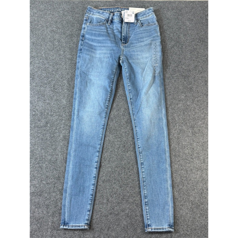 NWT American Eagle Jeans Women 2 Regular 26W Super High Rise Jegging Stretch